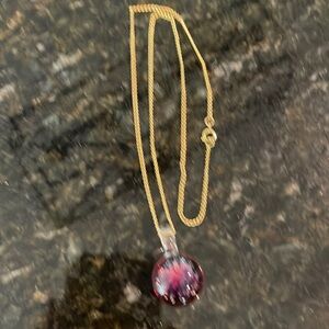 Art glass necklace